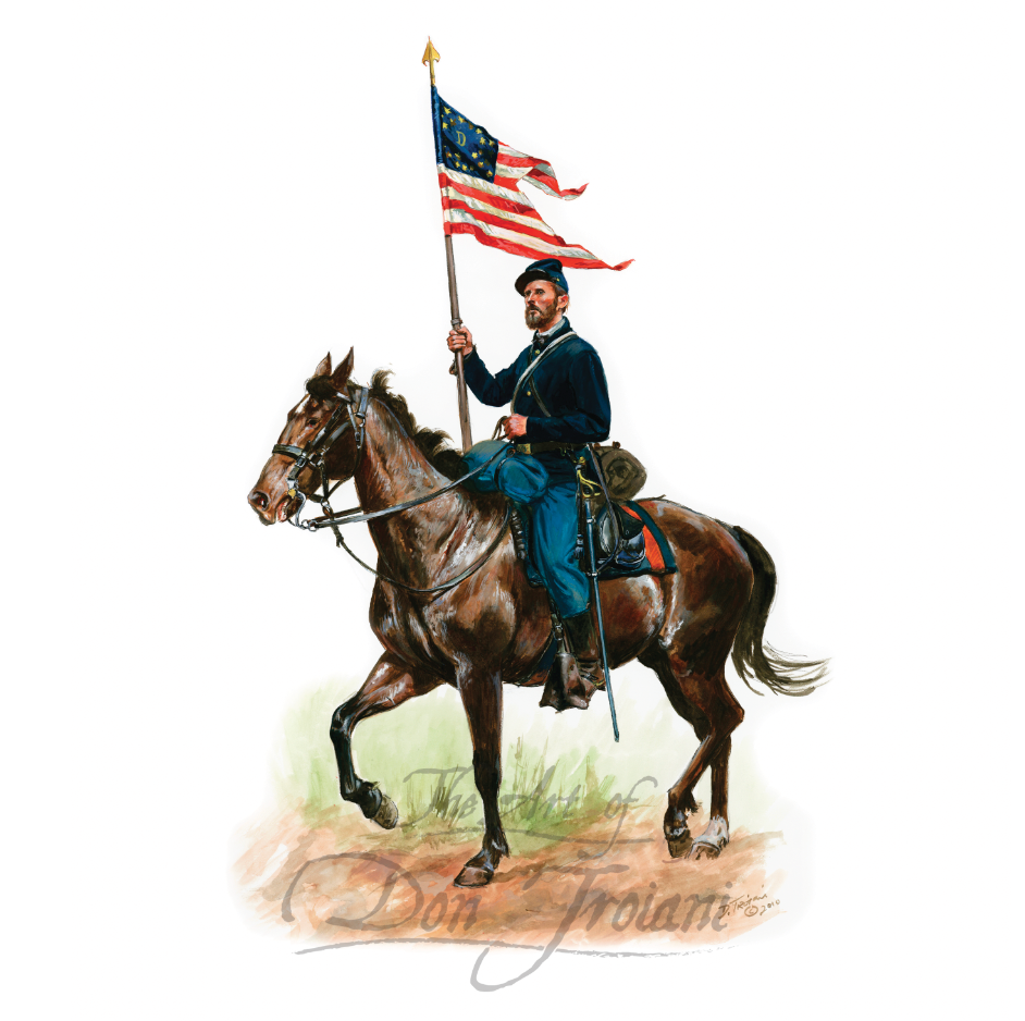 Union Cavalryman with Company Guidon, 1864