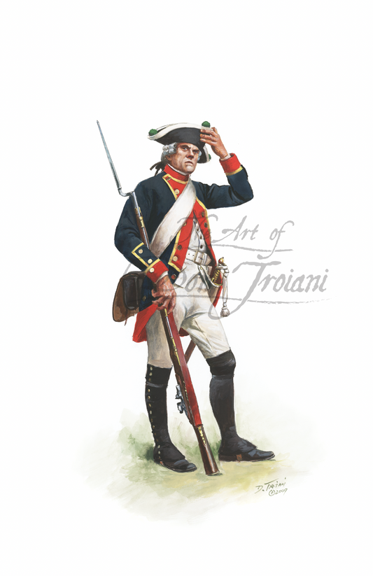 Prinz Carl Musketeer, Hessian Regiment, 1776-80