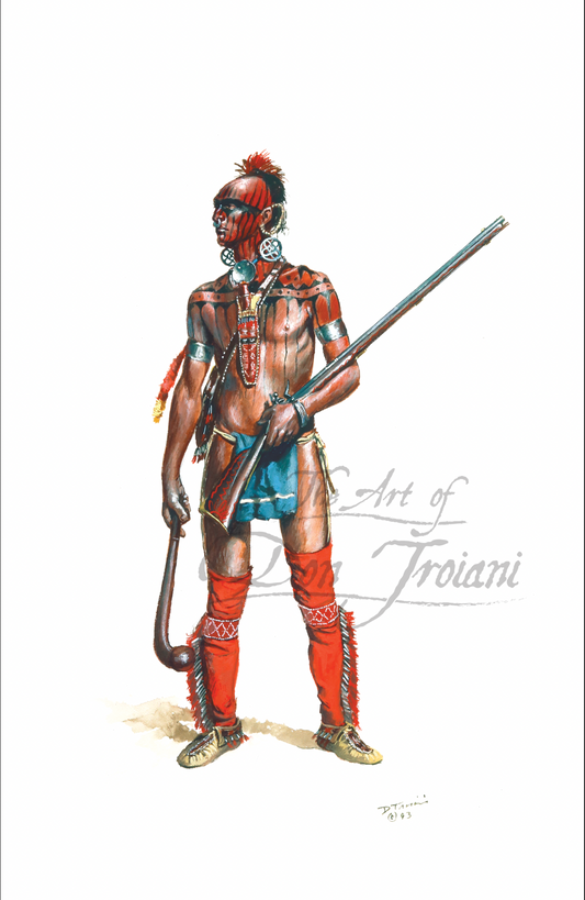 Shawnee Indian Warrior, 1750-80