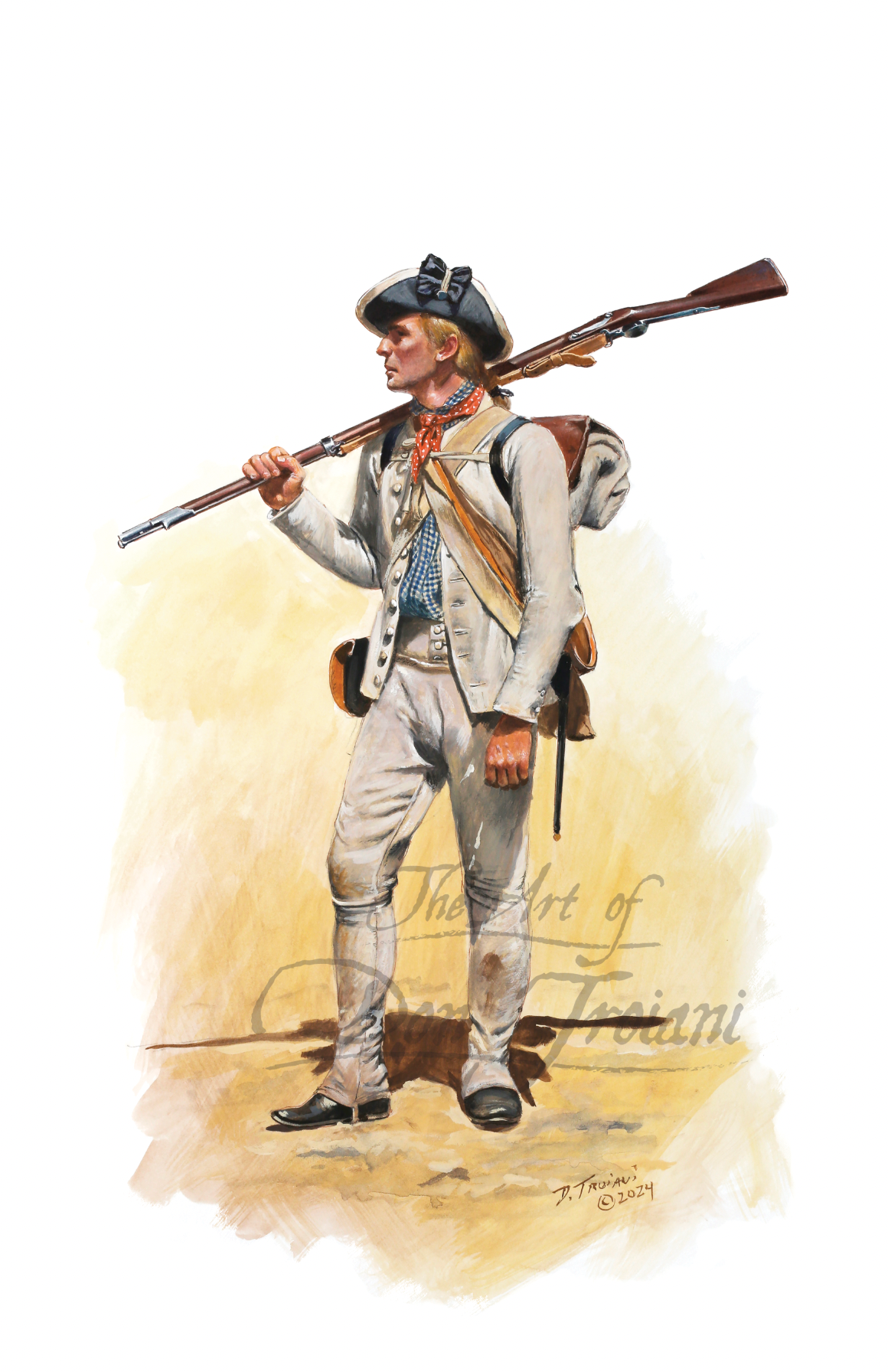 Private in Marching Order, 1st Maryland Brigade, Spring/Summer 1778