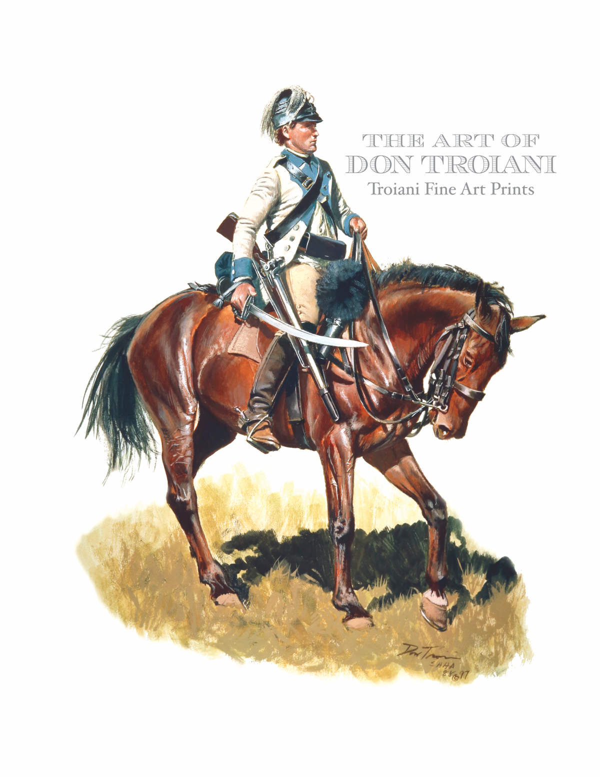 Private, 3rd Continental Light Dragoons, Captain Lewis's Troop, 1777-81 - TRW6