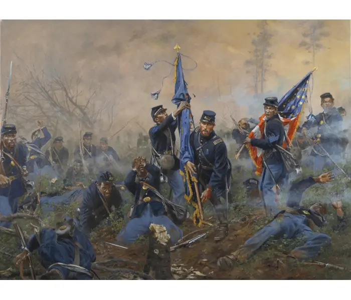 Three Medals Of Honor, Battle Of New Market Heights, September 29, 1864 - Canvas Giclee