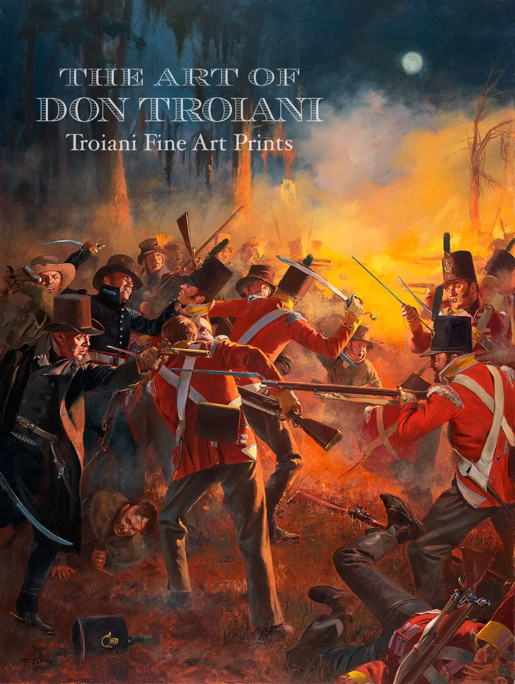 The Night Battle Before Battle Of New Orleans, December 23, 1814 - Canvas Giclee