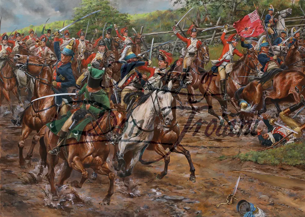 Battle At Pound Ridge - Canvas Giclee