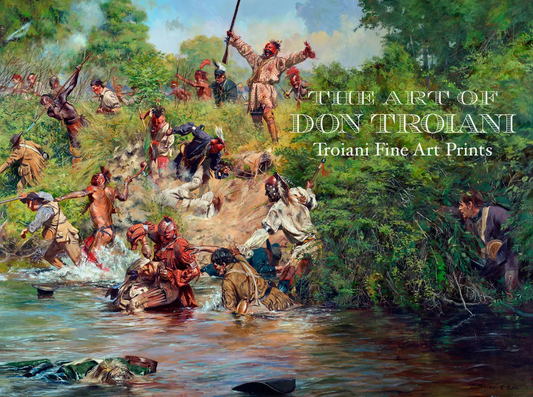 "Ensign Downing's Escape" - Battle Of Wyoming, July 3, 1778 - Artist Proof