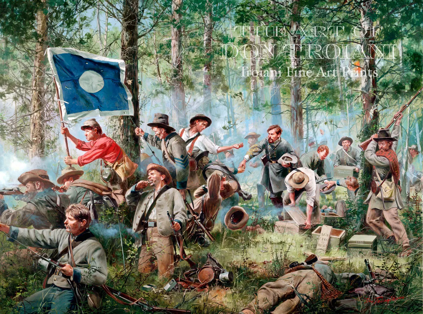 Cleburne At Chickamauga, 2nd Tennessee Regiment - Canvas Giclee