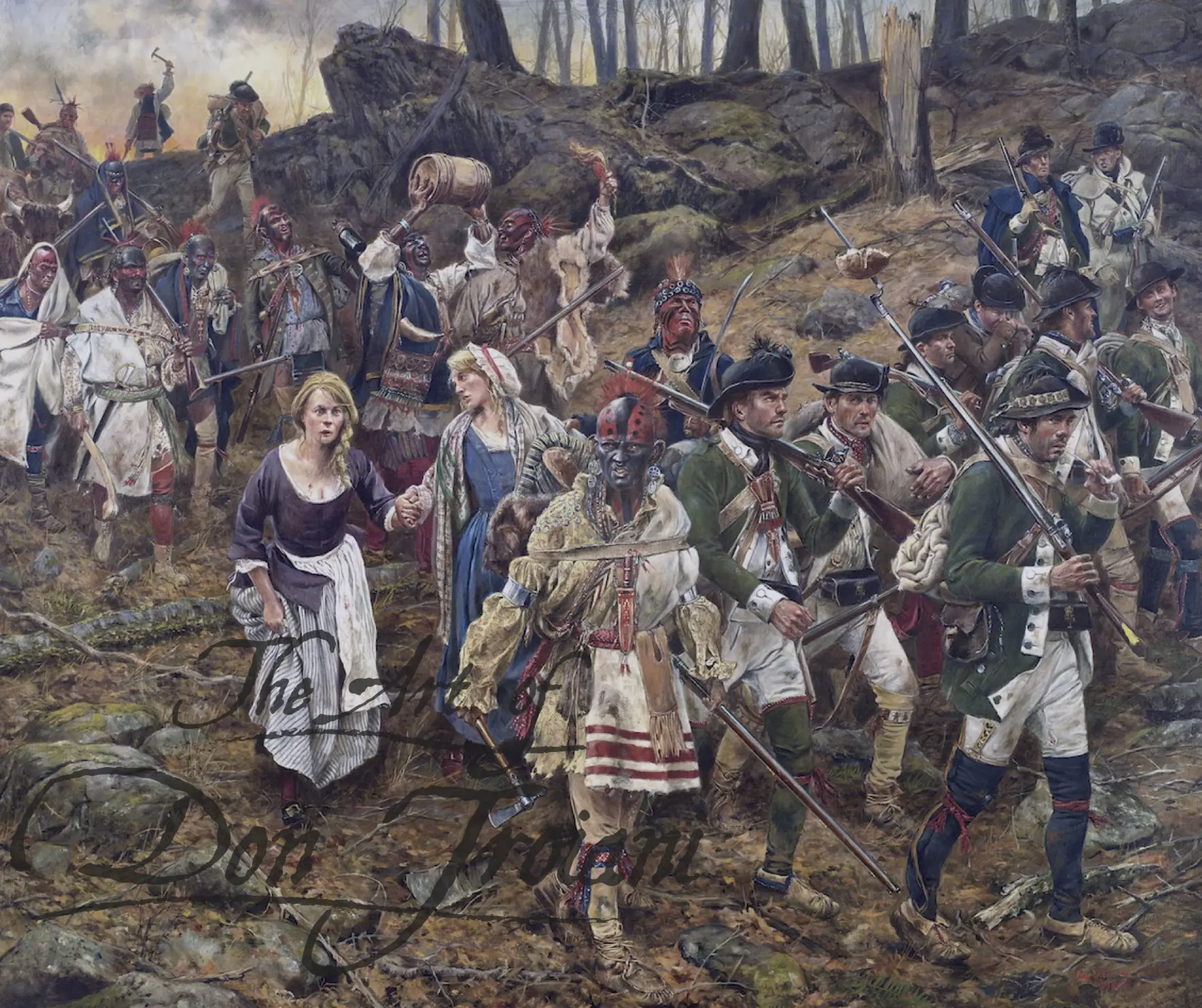 Raiders Of The Mohawk Valley - Canvas Giclee Artist Proof