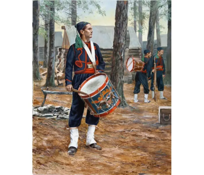 Corcoran's Irish Legion Drummer, 164th New York, 1864 - Canvas Giclee