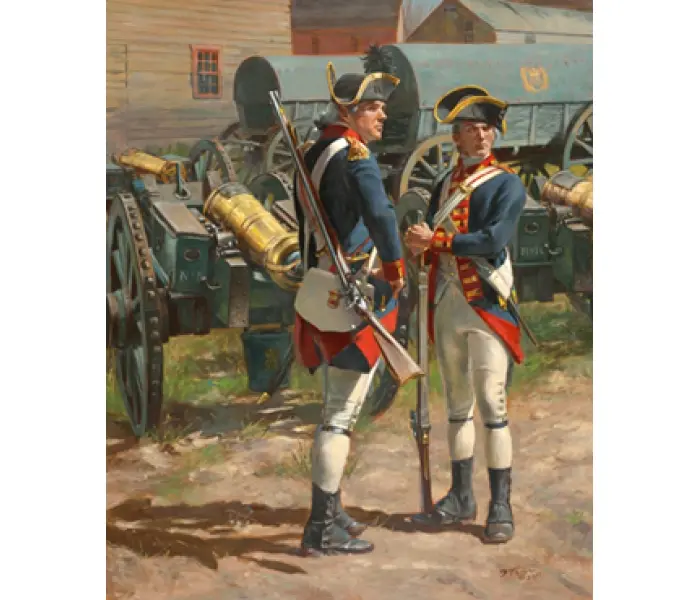 The Royal Regiment Of Artillery, 1775 - Canvas Giclee