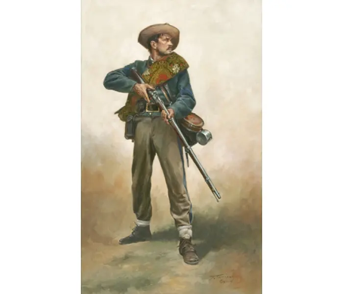 Confederate First Sergeant - Canvas Giclee