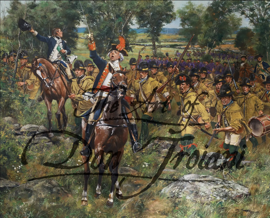 "Old Put" General Israel Putnam At Harlem Heights, 1776 - Canvas Giclee Artist Proof