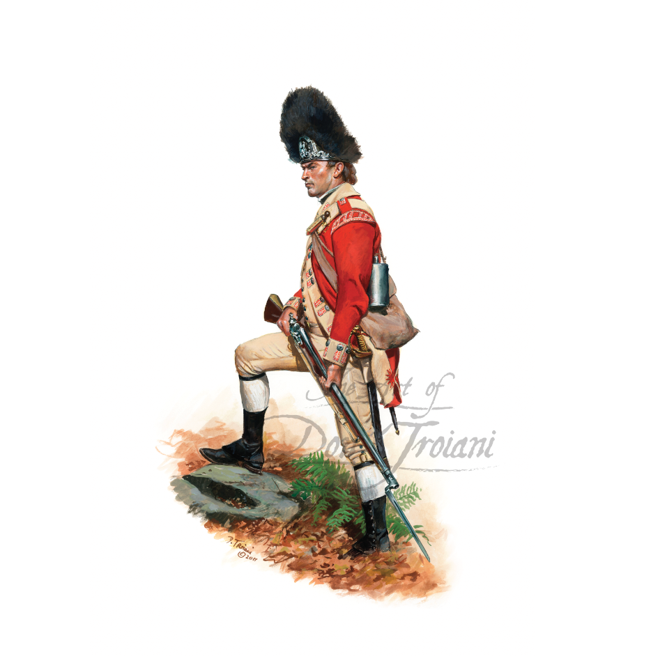 c) American Revolution, Crown Forces Soldiers Studies (1770-1783)