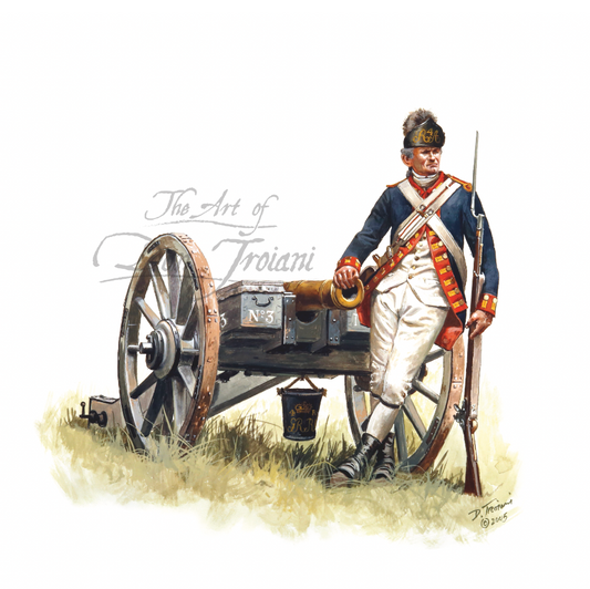 British Royal Artillery Gunner, Parade Order, 1778