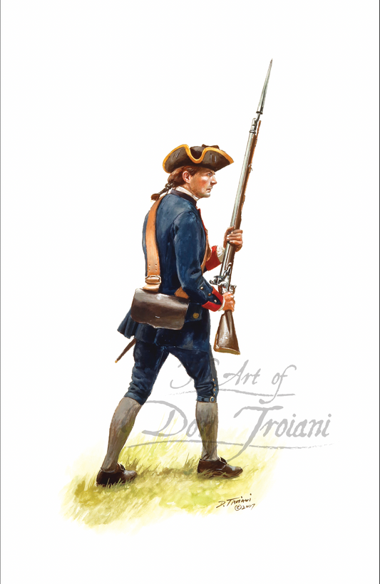 Private Of The New Jersey Provincials, “Jersey Blues” Circa 1758