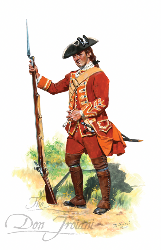 Battalion Soldier of the 35th Regiment of Foot, 1755-57