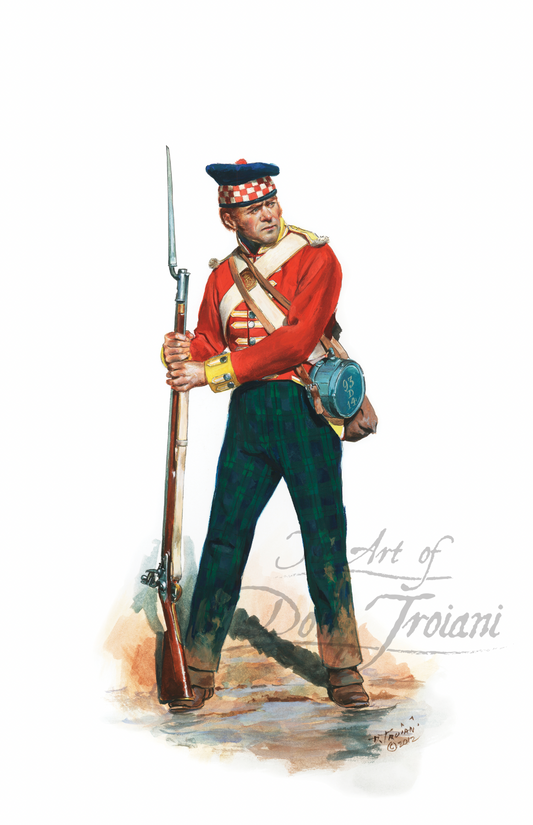 Private, 93rd Regiment of Foot, Sutherland Highlanders, Battalion Company, New Orleans, 1815