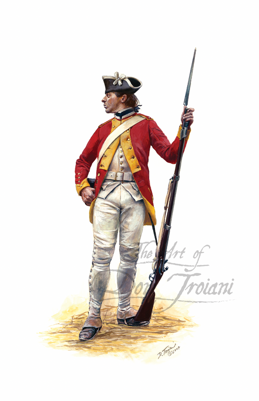French Army: A Fusilier Of The Dillon Regiment (A unit composed of Irishmen in French service), 1779