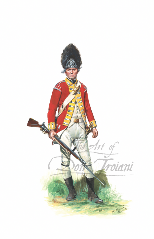 British 10th Regiment Of Foot Private, Grenadier Company, 1775