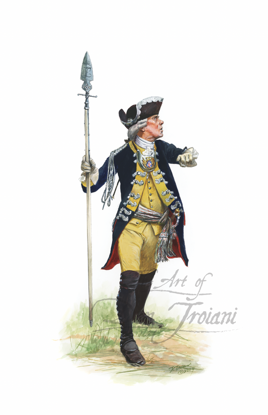 Hessian Leib Infantry Regiment Officer, 1776