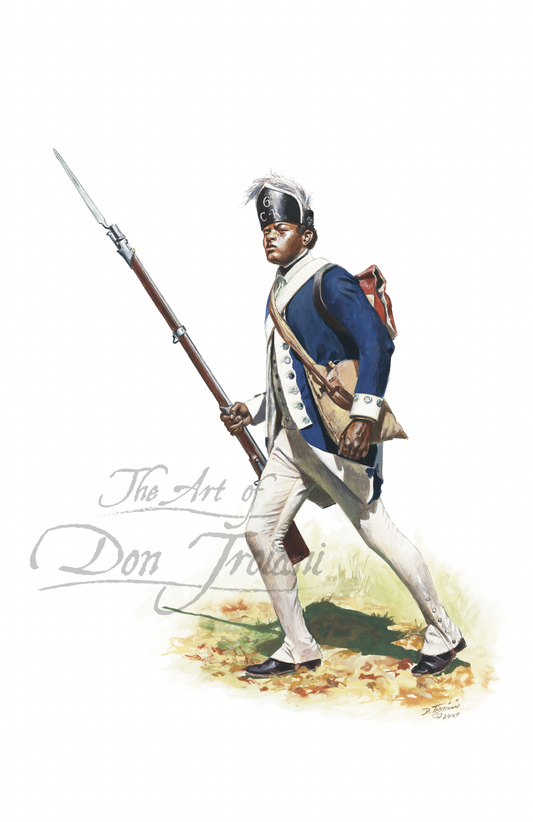 Continental Black Soldier of the 6th Connecticut Regiment, Continental Army, Fall of 1780