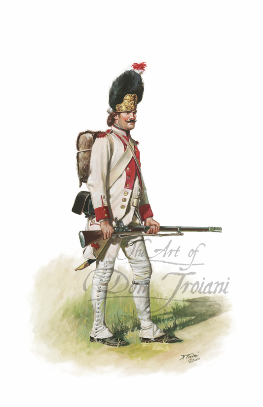 French Grenadier Sergeant- Regiment Soissonnais, 1781