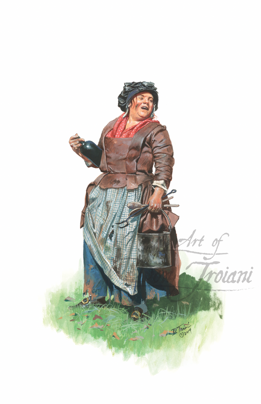Colonial Camp Follower, American Revolution
