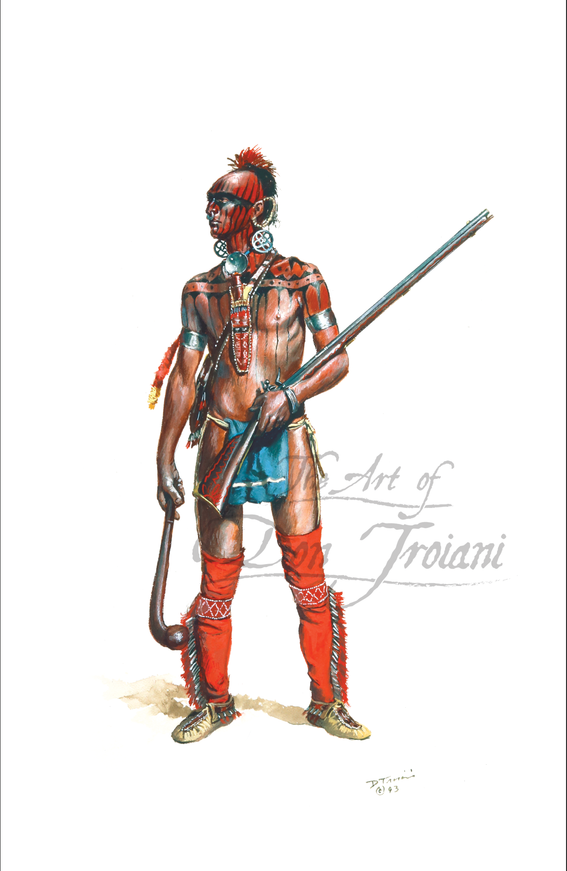 Shawnee Indian Warrior, 1750-80