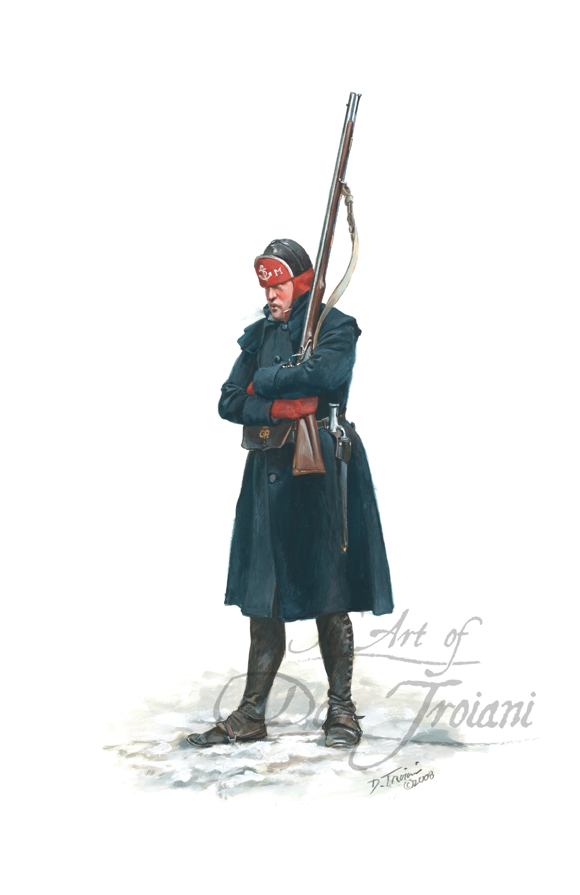 British Marine In Winter Dress, America 1775-1776