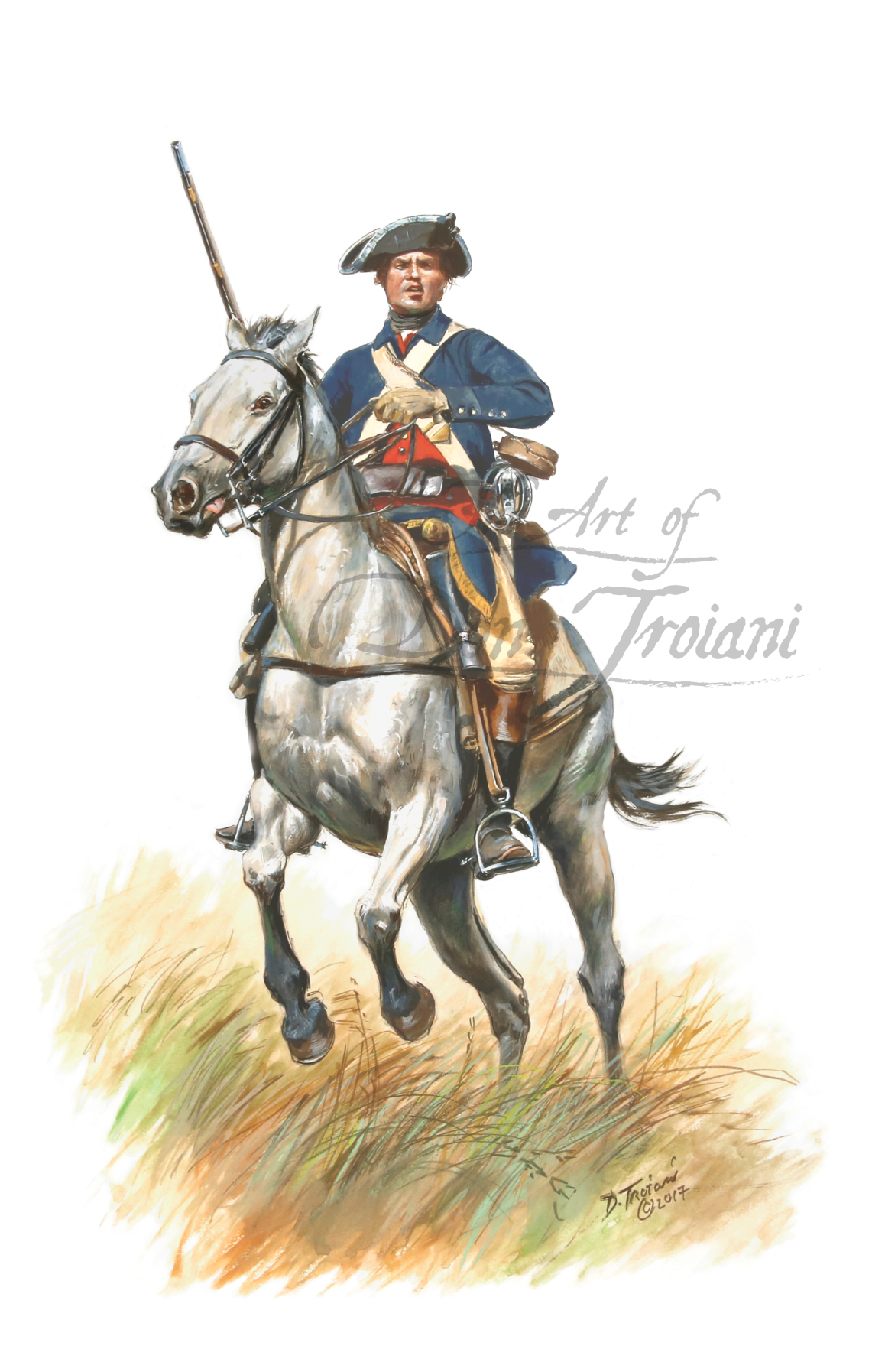 Gentleman Trooper, Backus' Regiment of Connecticut Light Horse, Hydes' Troop, 1776