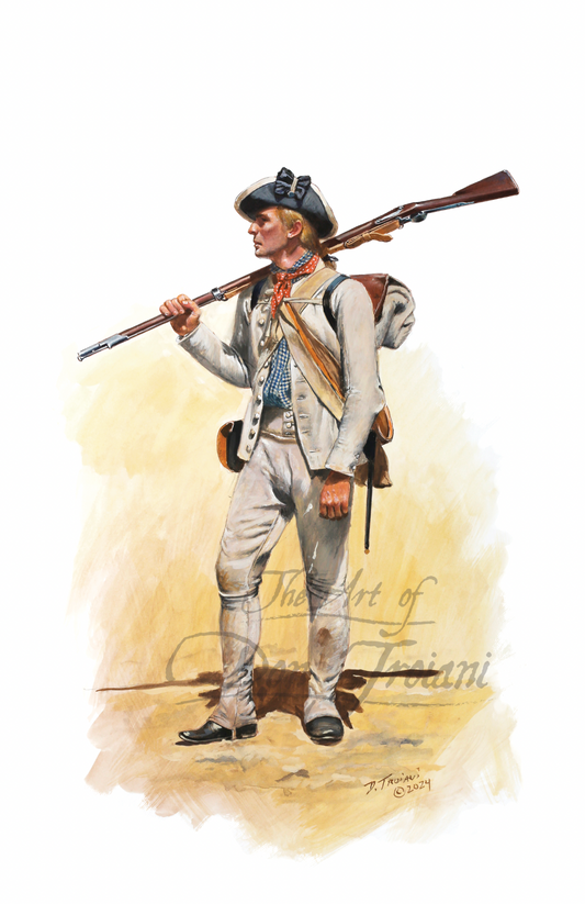 Private in Marching Order, 1st Maryland Brigade, Spring/Summer 1778
