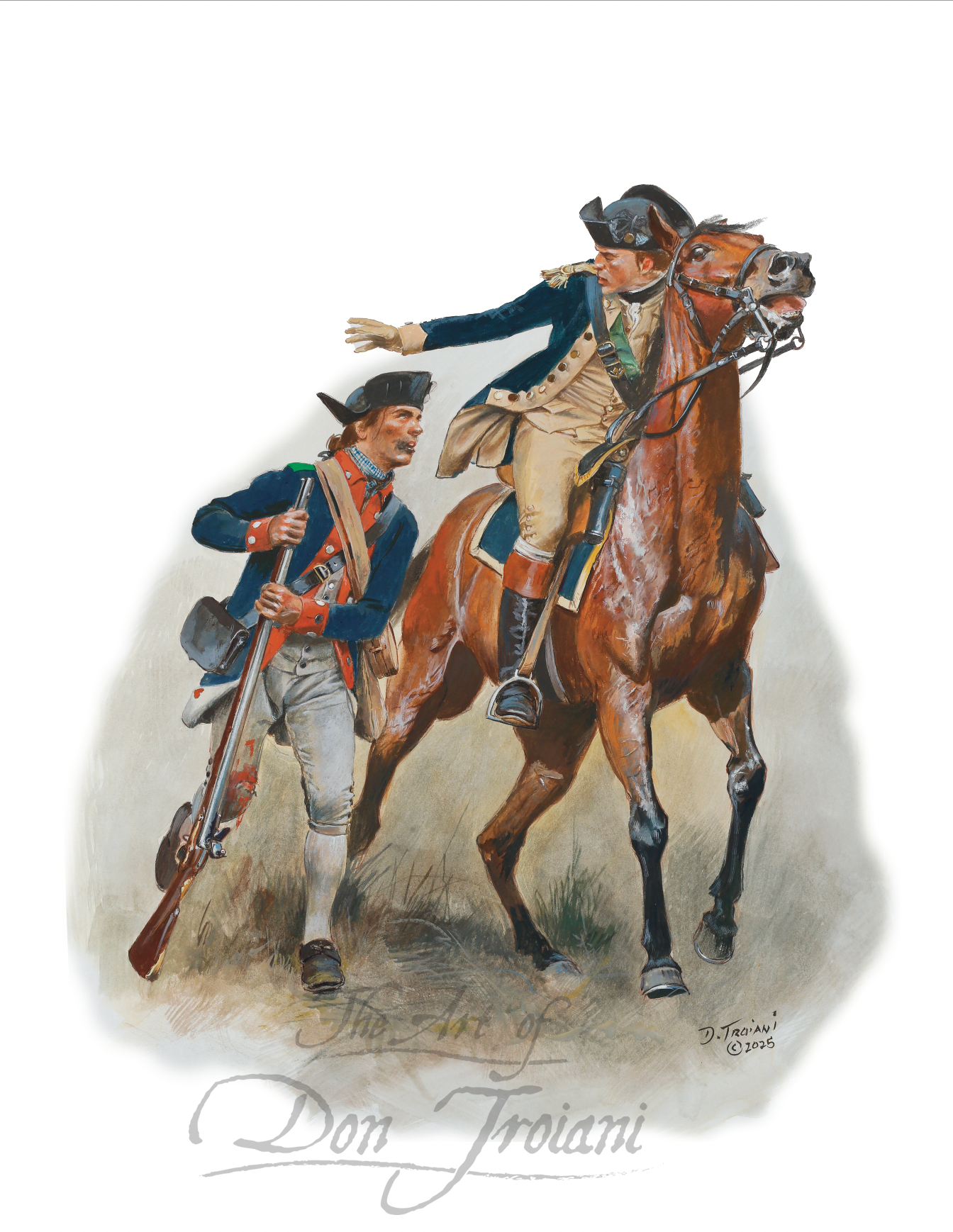 Adjutant Barber Saves Corporal Bell, Battle of Germantown, October 4, 1777