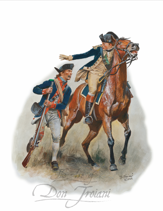 Adjutant Barber Saves Corporal Bell, Battle of Germantown, October 4, 1777