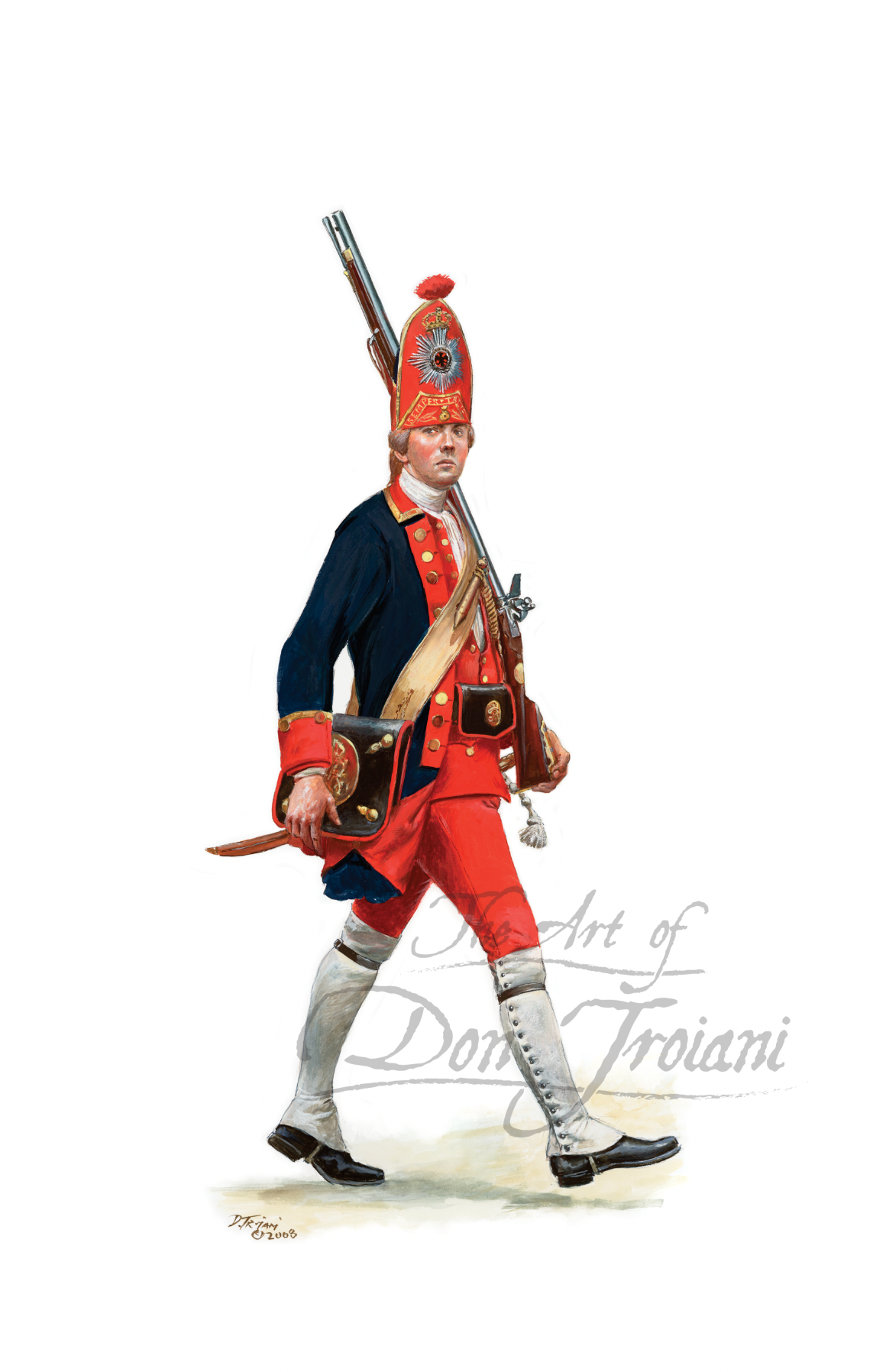 Prussian Grenadier, Potsdam Rothes Leib Battalion, 1718