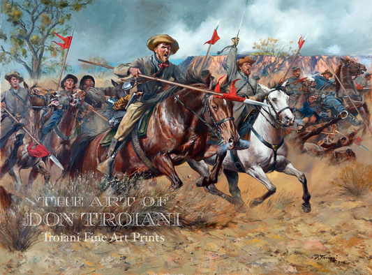 Charge Of The Texas Lancers, Valverde Ford, 1862 - Canvas Giclee