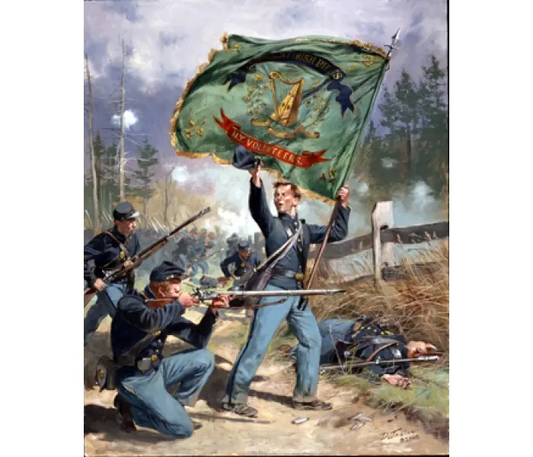 37th New York Volunteers, Irish Rifles - Canvas Giclee
