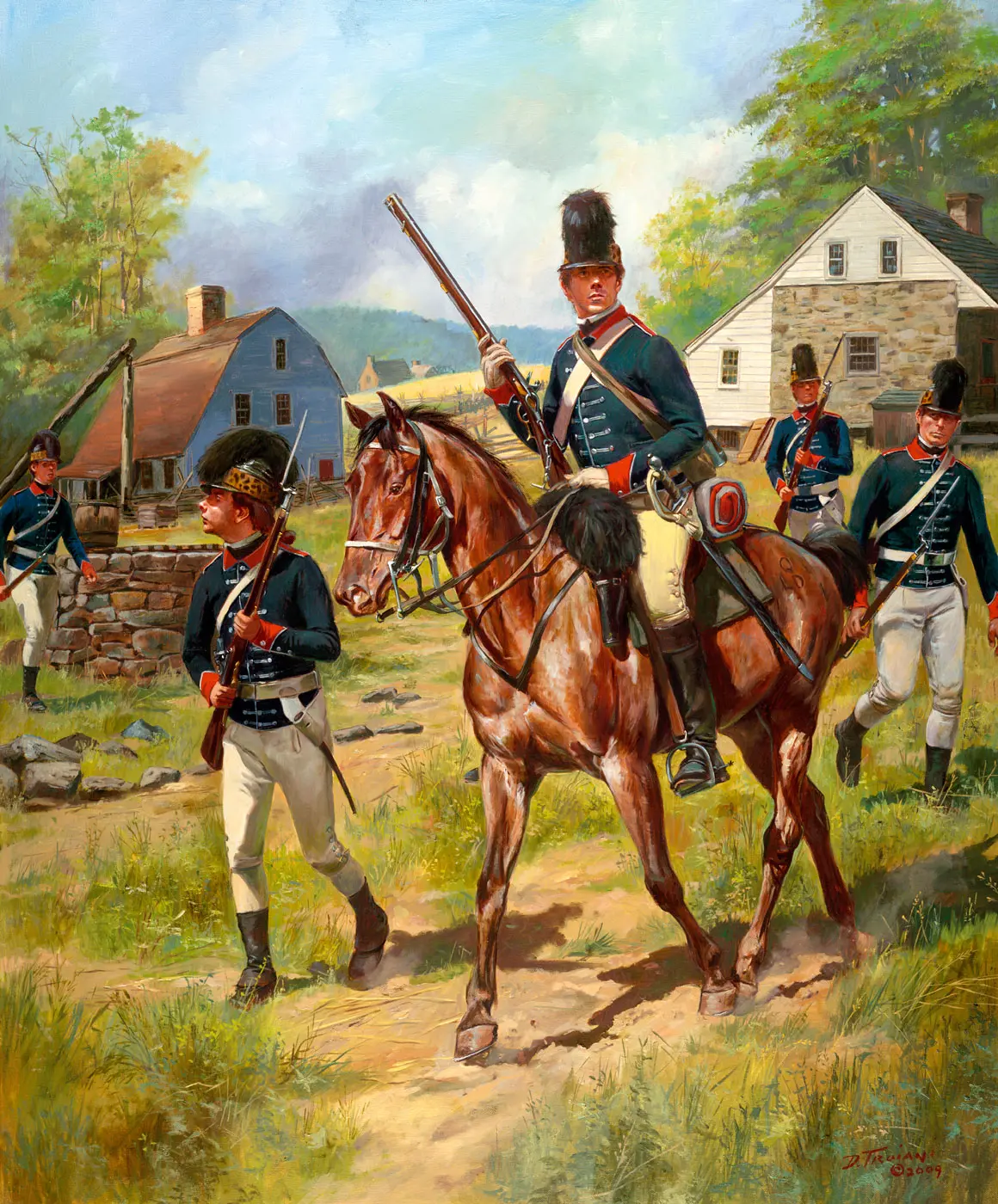 16th (Queen's) Light Dragoons, 1777-1778 - Canvas Giclee