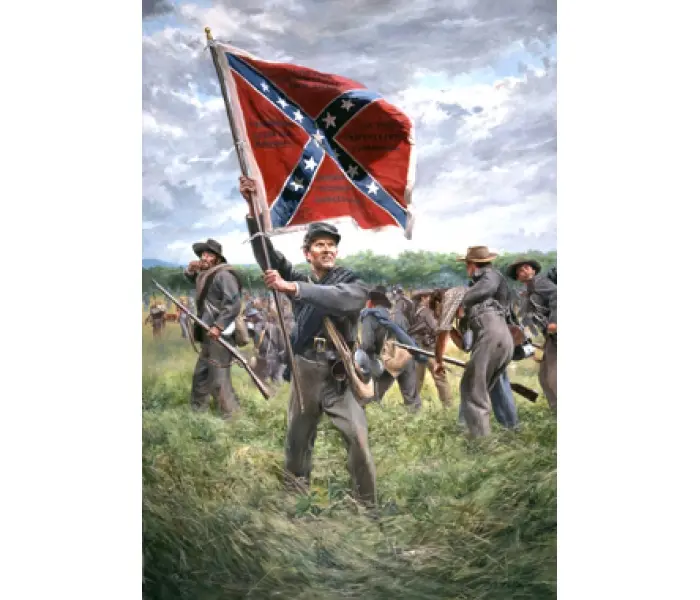 Unconquered, 1st Tennessee Colorbearer, 1863 - Canvas Giclee