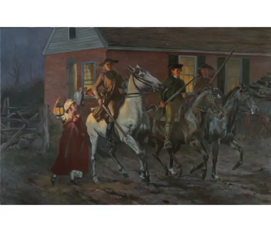 Departure Of The Minutemen, Westford Responds, April 19, 1775 - Canvas Giclee