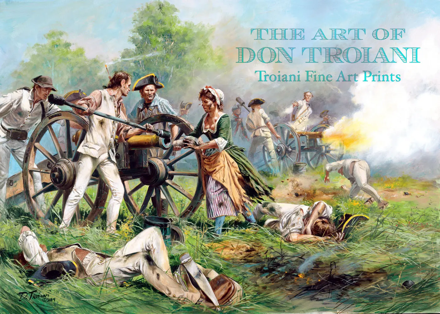 Molly Pitcher, Battle Of Monmouth, 1778 - Canvas Giclee