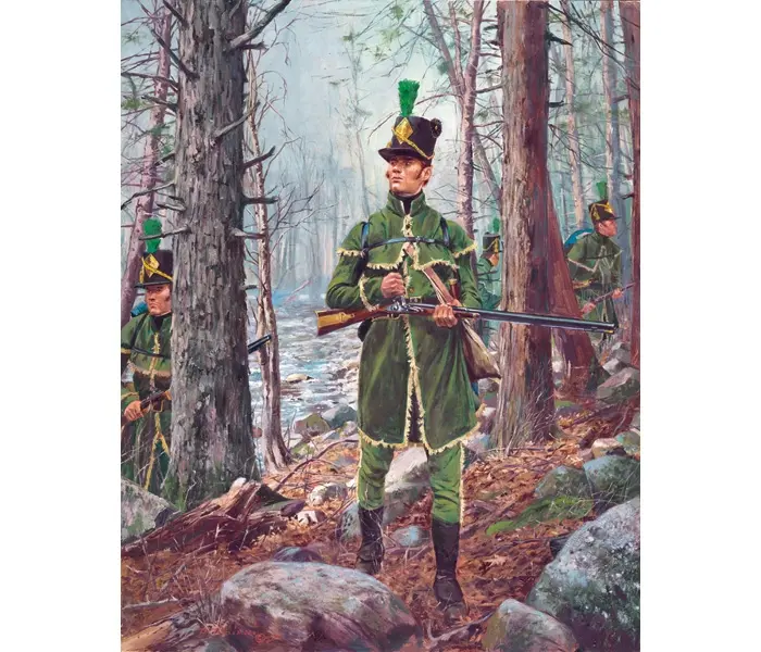 1st United States Rifle Regiment, 1812 - Canvas Giclee