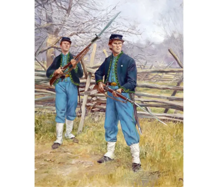 69th Pennsylvania Irish Volunteer Infantry, Backer Zouaves Companies I & K, 1861-1862 - Canvas Giclee