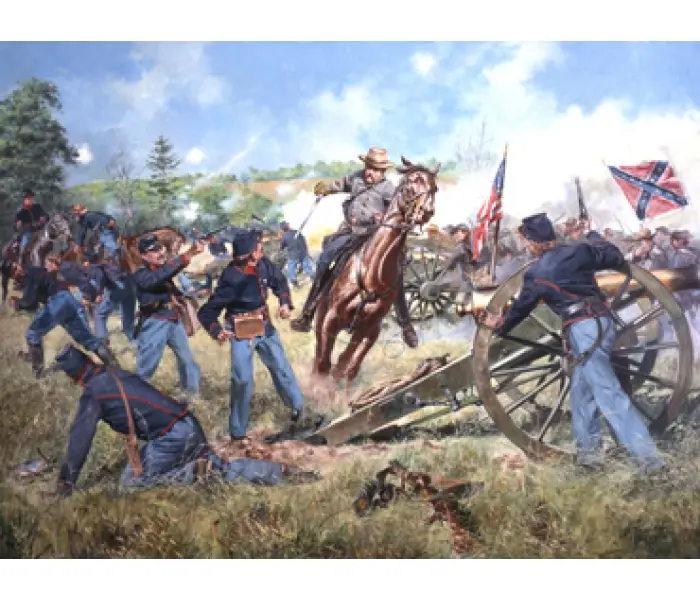 Sword Of Virginia, 2nd Manassas, August 30, 1862 - Canvas Giclee